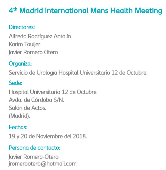 4th Madrid International Mens Health Meeting