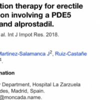 Estrategia terapéutica disfunción eréctil